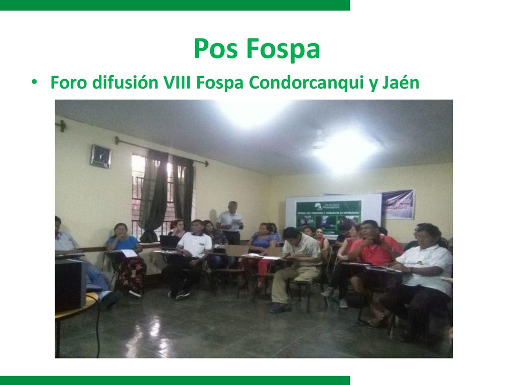 Pos Fospa Foro difusión VIII Fospa Condorcanqui y Jaén