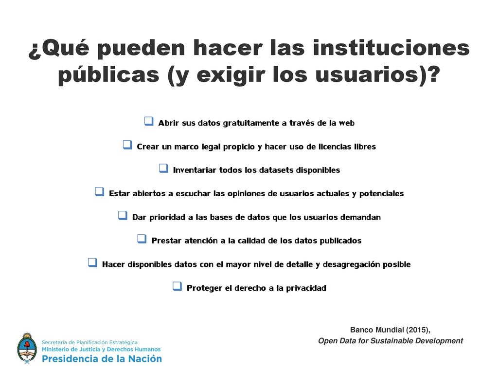¿Qué pueden hacer las instituciones públicas (y exigir los usuarios)