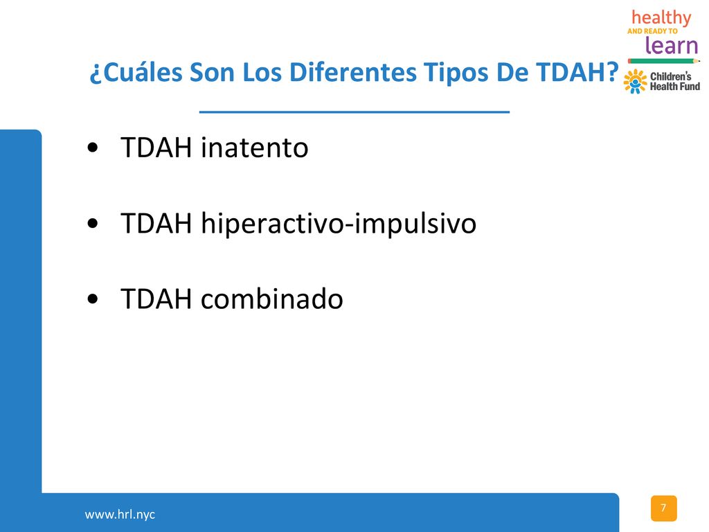 ¿Cuáles Son Los Diferentes Tipos De TDAH