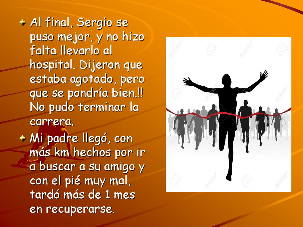 Al final, Sergio se puso mejor, y no hizo falta llevarlo al hospital