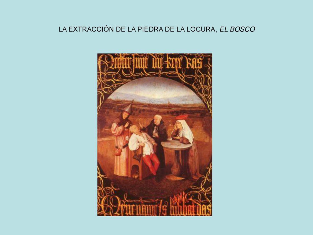 LA EXTRACCIÓN DE LA PIEDRA DE LA LOCURA, EL BOSCO