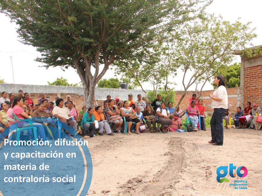 Promoción, difusión y capacitación en materia de contraloría social