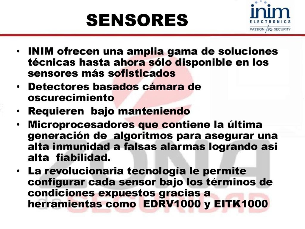 SENSORES INIM ofrecen una amplia gama de soluciones técnicas hasta ahora sólo disponible en los sensores más sofisticados.
