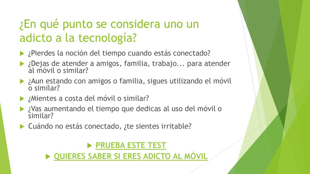 ¿En qué punto se considera uno un adicto a la tecnología