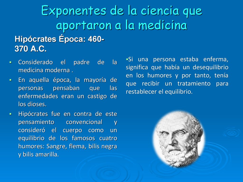Exponentes de la ciencia que aportaron a la medicina