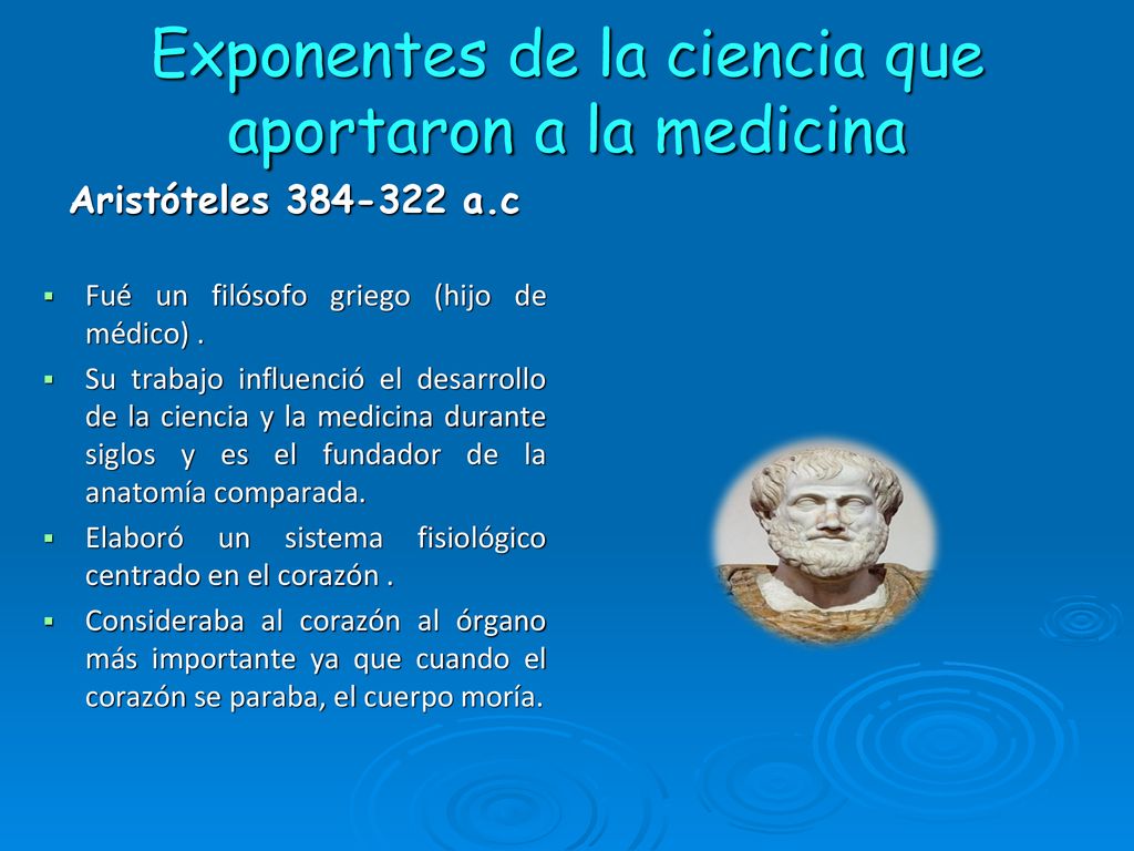 Exponentes de la ciencia que aportaron a la medicina