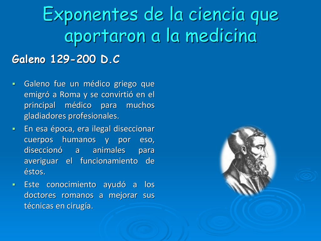 Exponentes de la ciencia que aportaron a la medicina