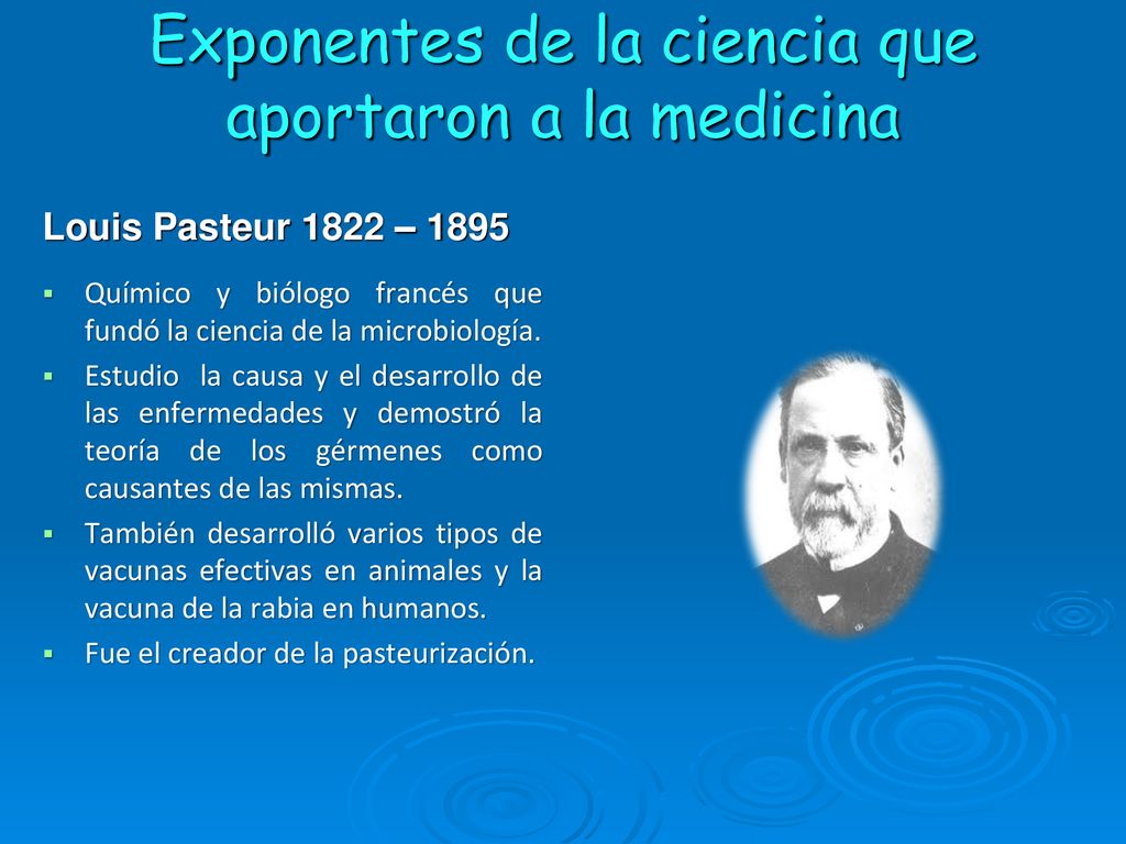 Exponentes de la ciencia que aportaron a la medicina