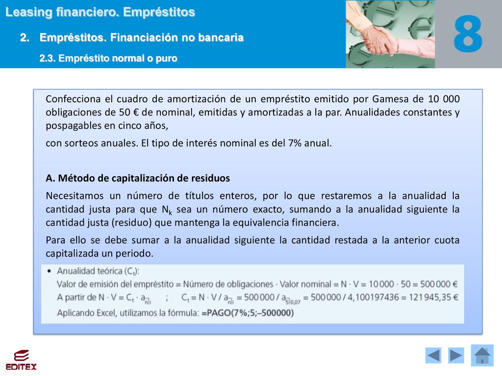 2. Empréstitos. Financiación no bancaria 2.3. Empréstito normal o puro
