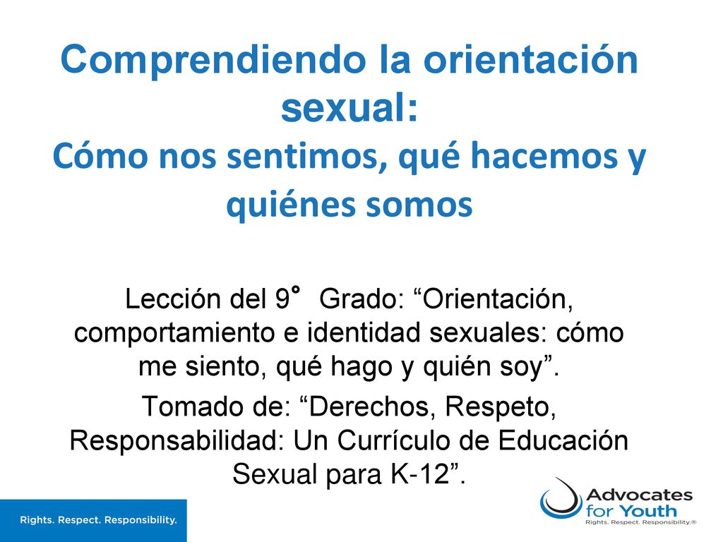 Comprendiendo la orientación sexual: Cómo nos sentimos, qué hacemos y quiénes somos