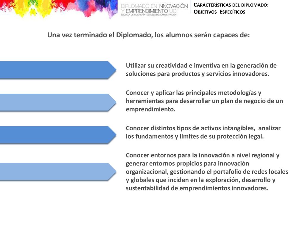 Una vez terminado el Diplomado, los alumnos serán capaces de: