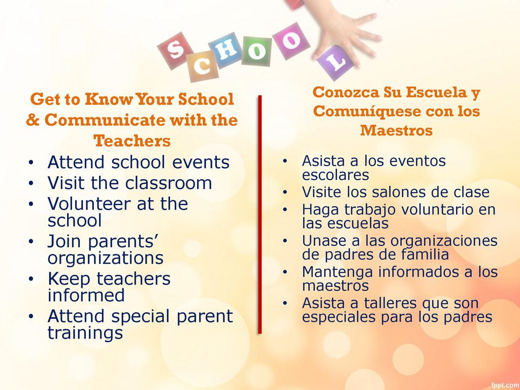 Get to Know Your School & Communicate with the Teachers