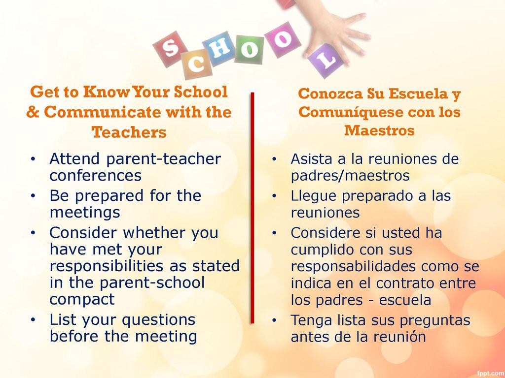 Get to Know Your School & Communicate with the Teachers