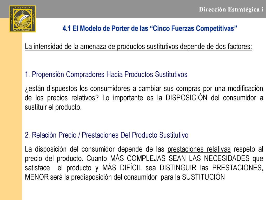1. Propensión Compradores Hacia Productos Sustitutivos