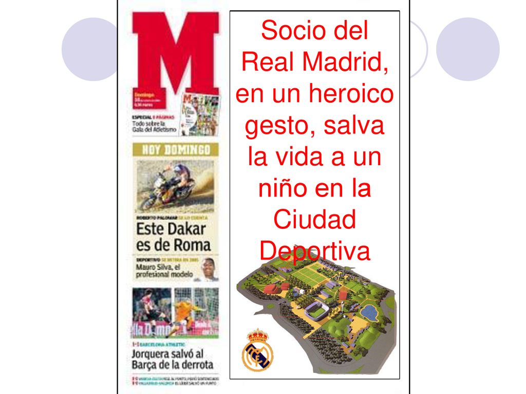 Socio del Real Madrid, en un heroico gesto, salva la vida a un niño en la Ciudad Deportiva