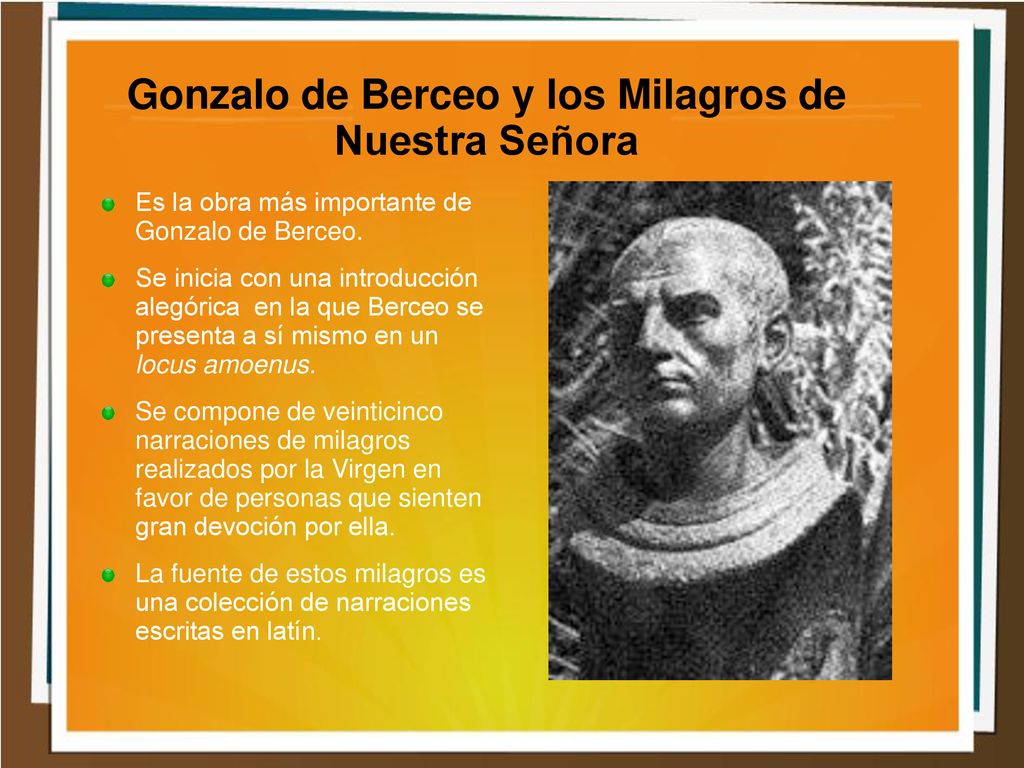 Gonzalo de Berceo y los Milagros de Nuestra Señora