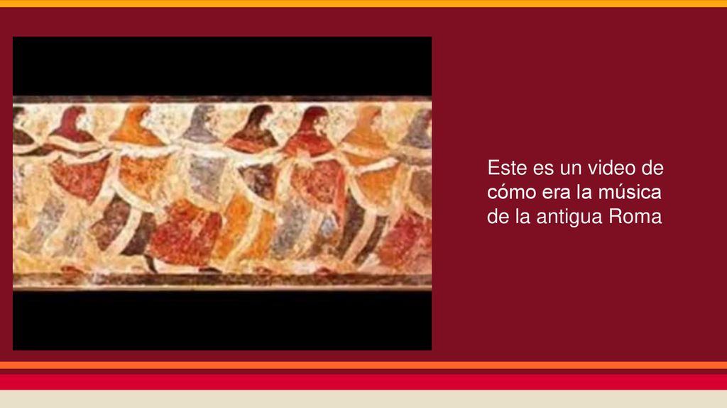 Este es un video de cómo era la música de la antigua Roma