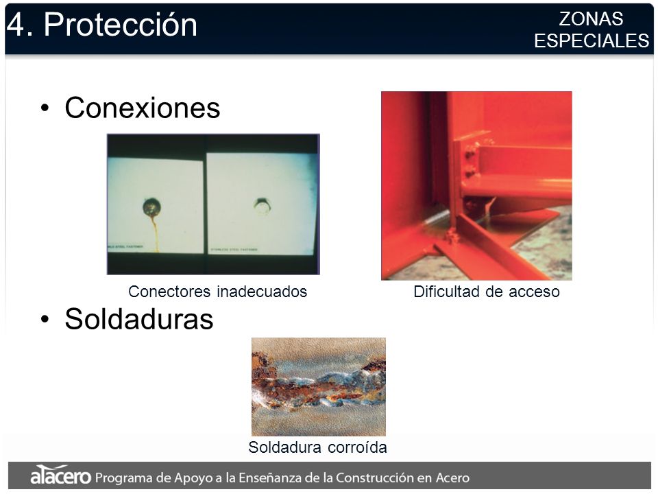4. Protección Conexiones Soldaduras ZONAS ESPECIALES
