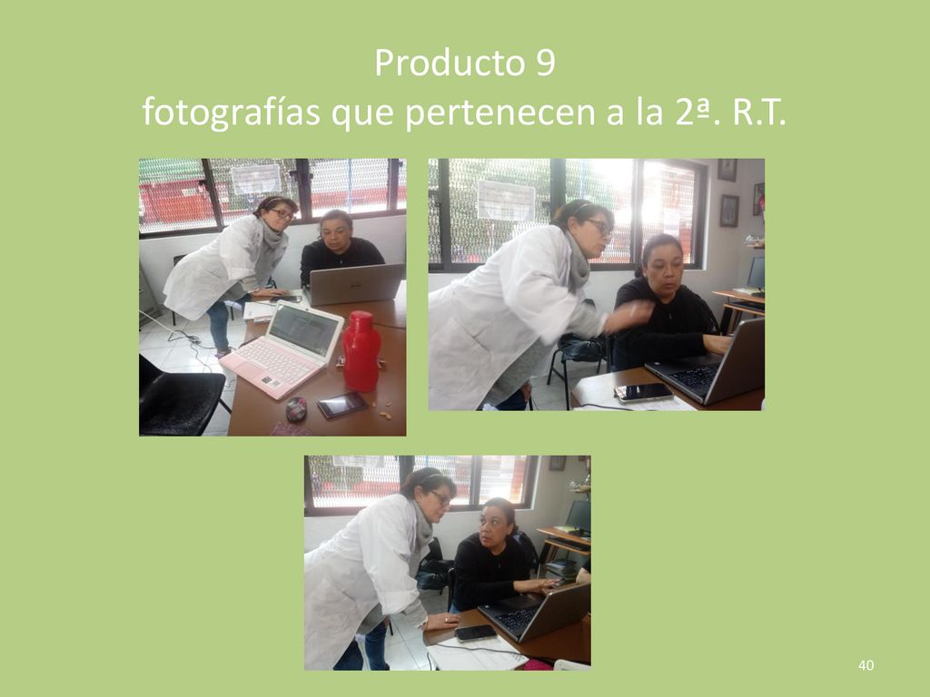 Producto 9 fotografías que pertenecen a la 2ª. R.T.