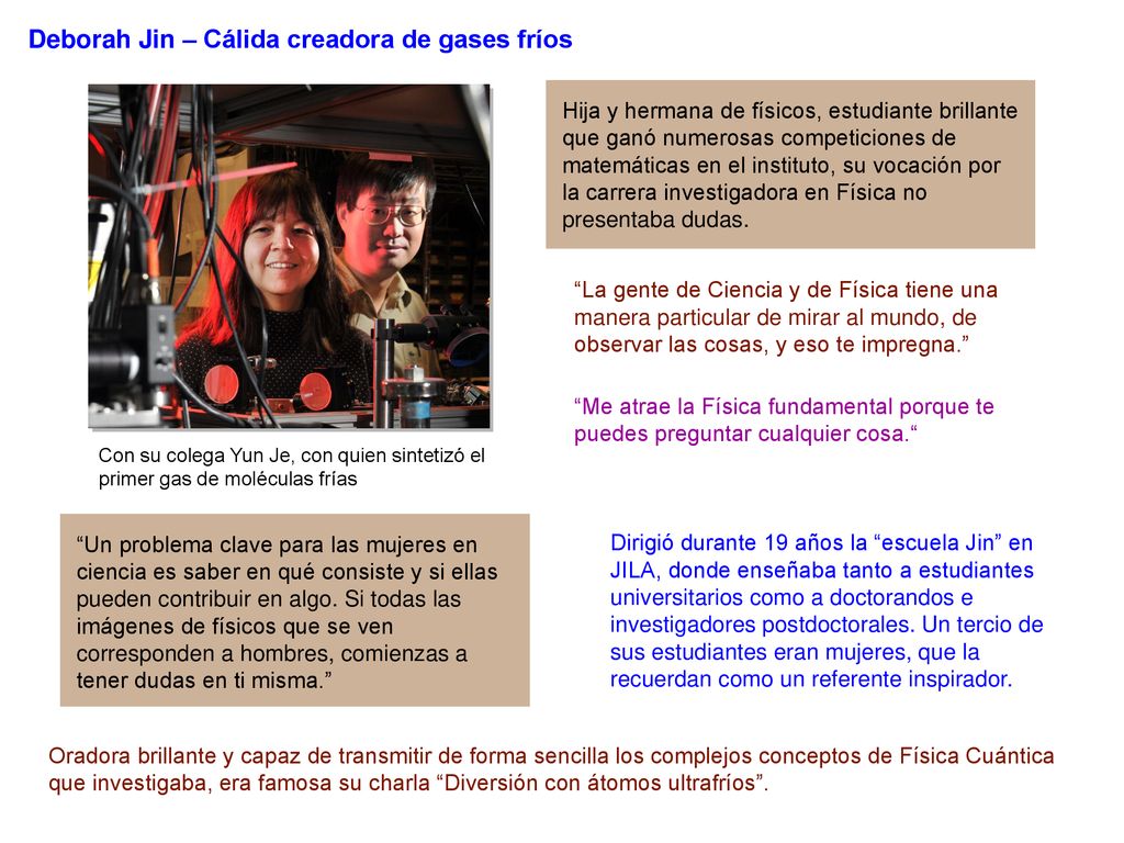 Deborah Jin – Cálida creadora de gases fríos