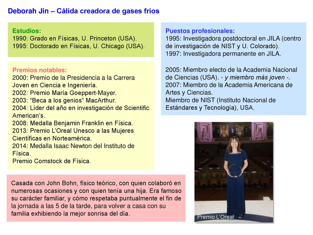 Deborah Jin – Cálida creadora de gases fríos