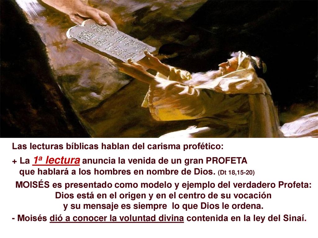 y su mensaje es siempre lo que Dios le ordena.