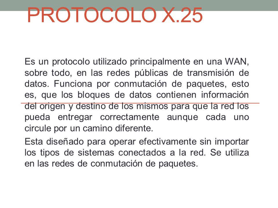 PROTOCOLO X.25
