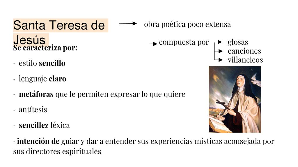 Santa Teresa de Jesús obra poética poco extensa compuesta por glosas