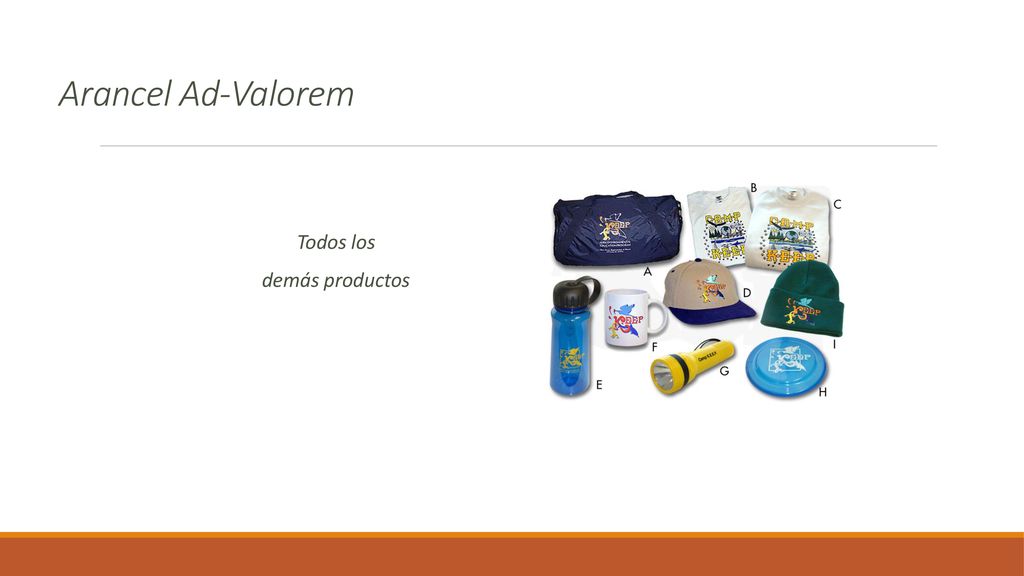 Arancel Ad-Valorem Todos los demás productos