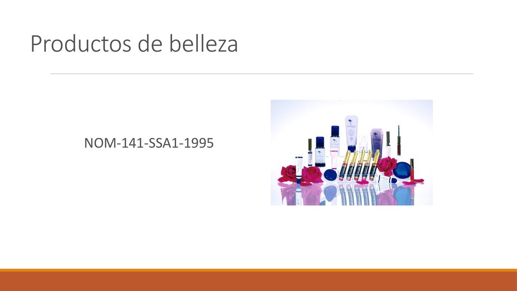 Productos de belleza NOM-141-SSA1-1995