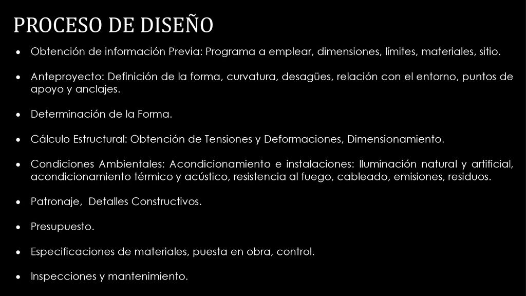 PROCESO DE DISEÑO Obtención de información Previa: Programa a emplear, dimensiones, límites, materiales, sitio.
