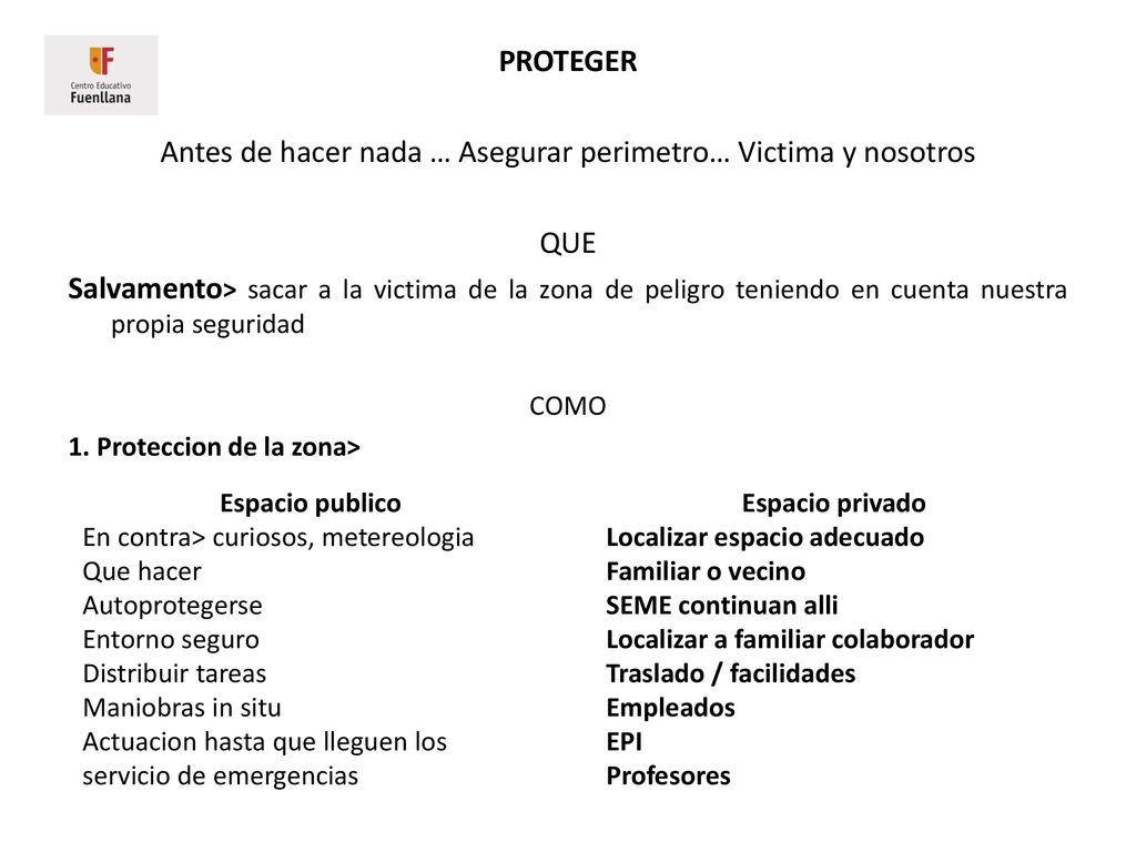 Antes de hacer nada … Asegurar perimetro… Victima y nosotros