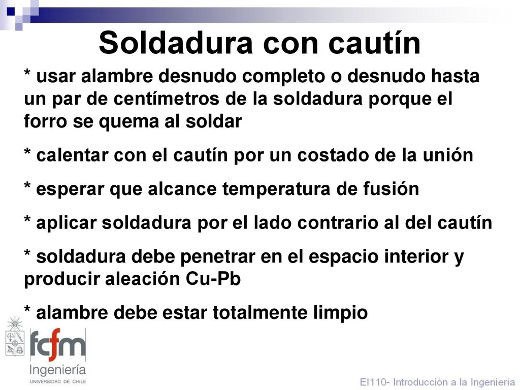 Soldadura con cautín * usar alambre desnudo completo o desnudo hasta un par de centímetros de la soldadura porque el forro se quema al soldar.