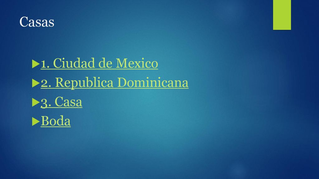 Casas 1. Ciudad de Mexico 2. Republica Dominicana 3. Casa Boda