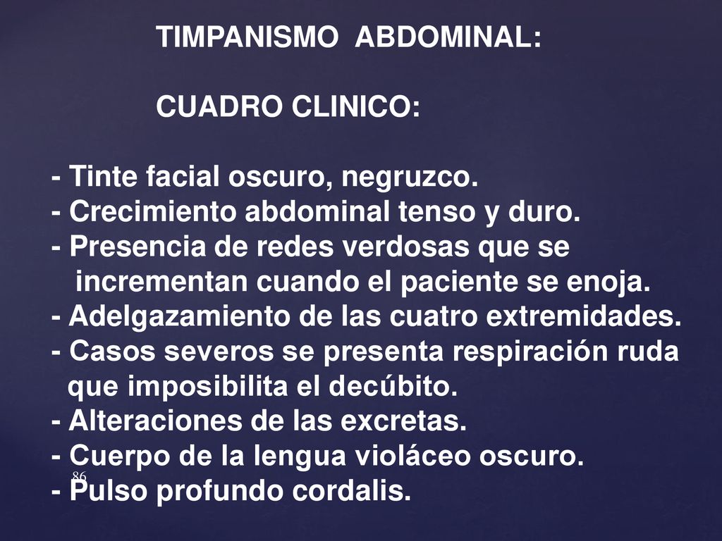TIMPANISMO ABDOMINAL: