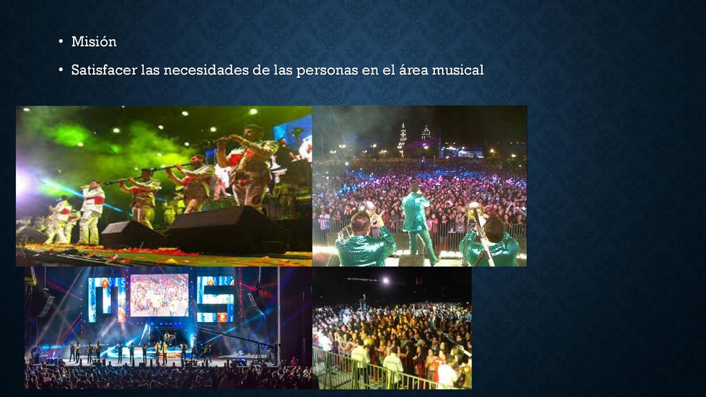 Misión Satisfacer las necesidades de las personas en el área musical