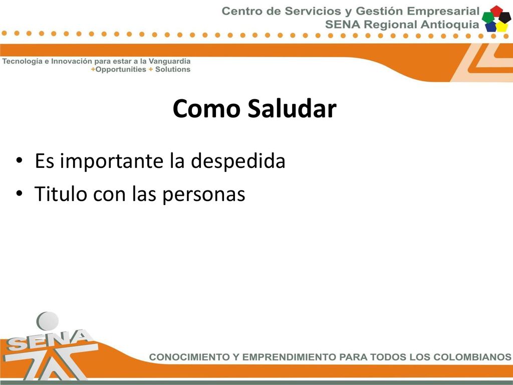 Como Saludar Es importante la despedida Titulo con las personas