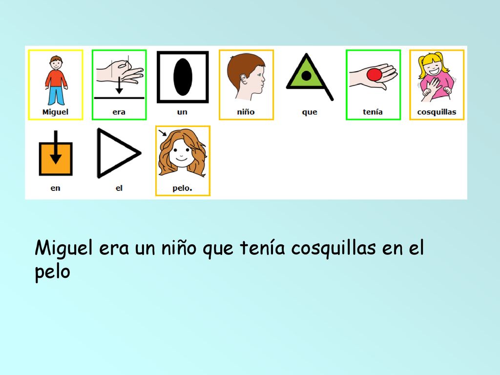 Miguel era un niño que tenía cosquillas en el pelo