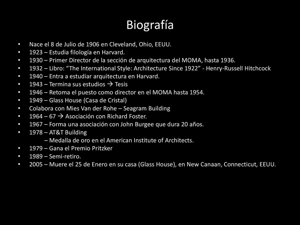 Biografía Nace el 8 de Julio de 1906 en Cleveland, Ohio, EEUU.