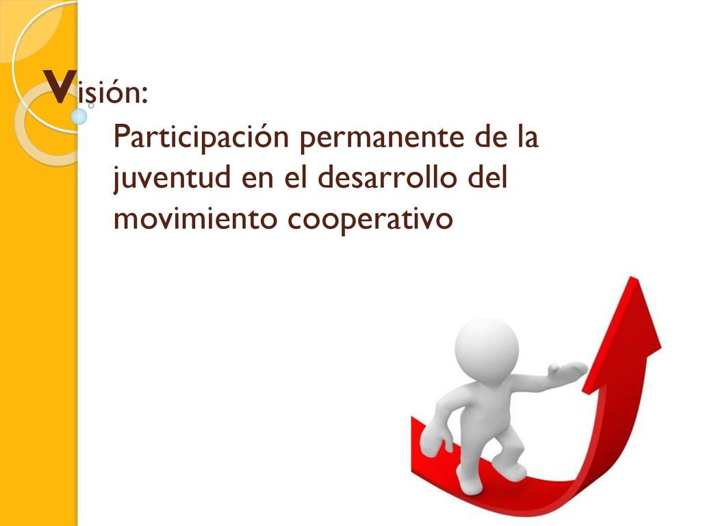 Visión:. Participación permanente de la. juventud en el desarrollo del
