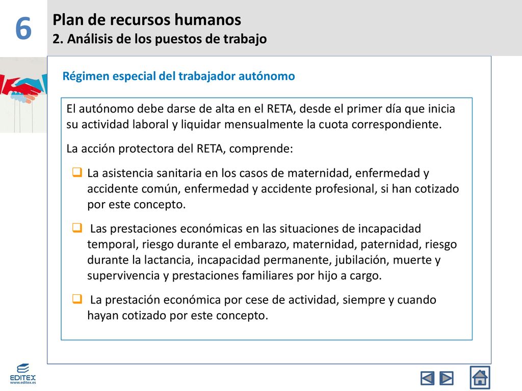 6 Plan de recursos humanos 2. Análisis de los puestos de trabajo