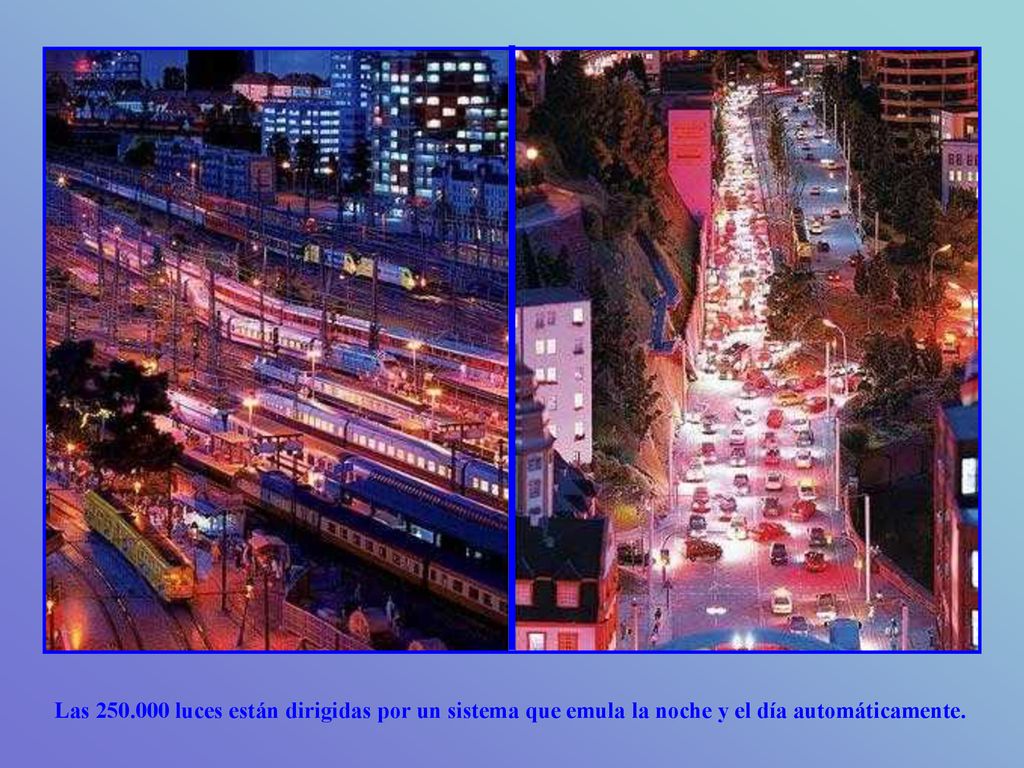 Las luces están dirigidas por un sistema que emula la noche y el día automáticamente.
