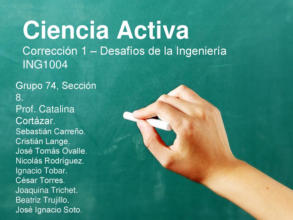 Corrección 1 – Desafíos de la Ingeniería ING1004