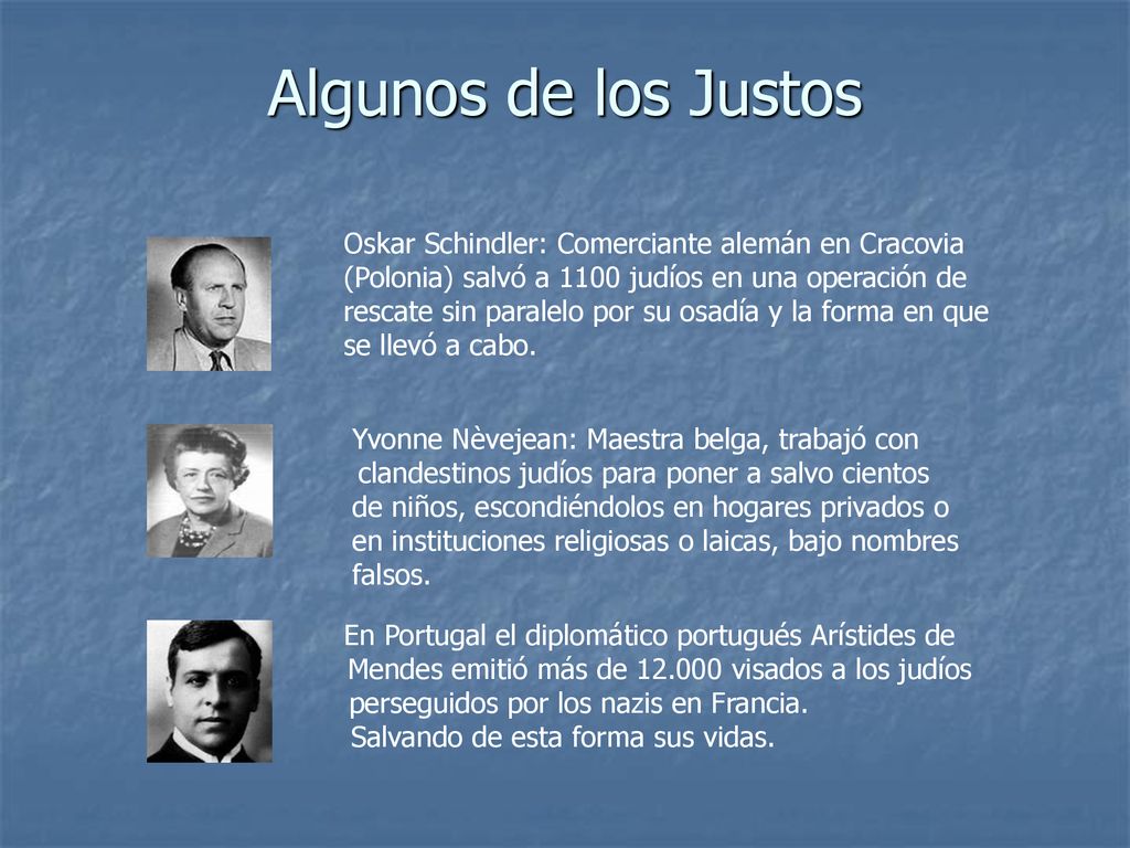 Algunos de los Justos Oskar Schindler: Comerciante alemán en Cracovia