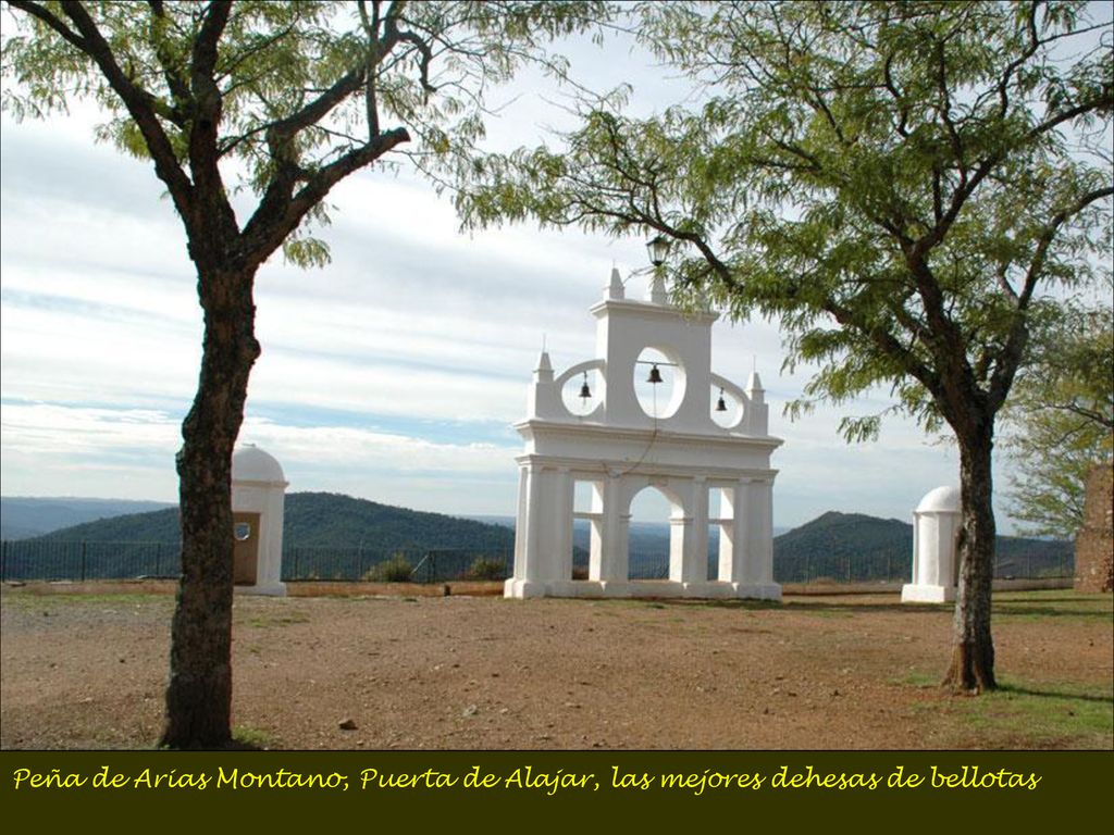 Peña de Arias Montano, Puerta de Alajar, las mejores dehesas de bellotas