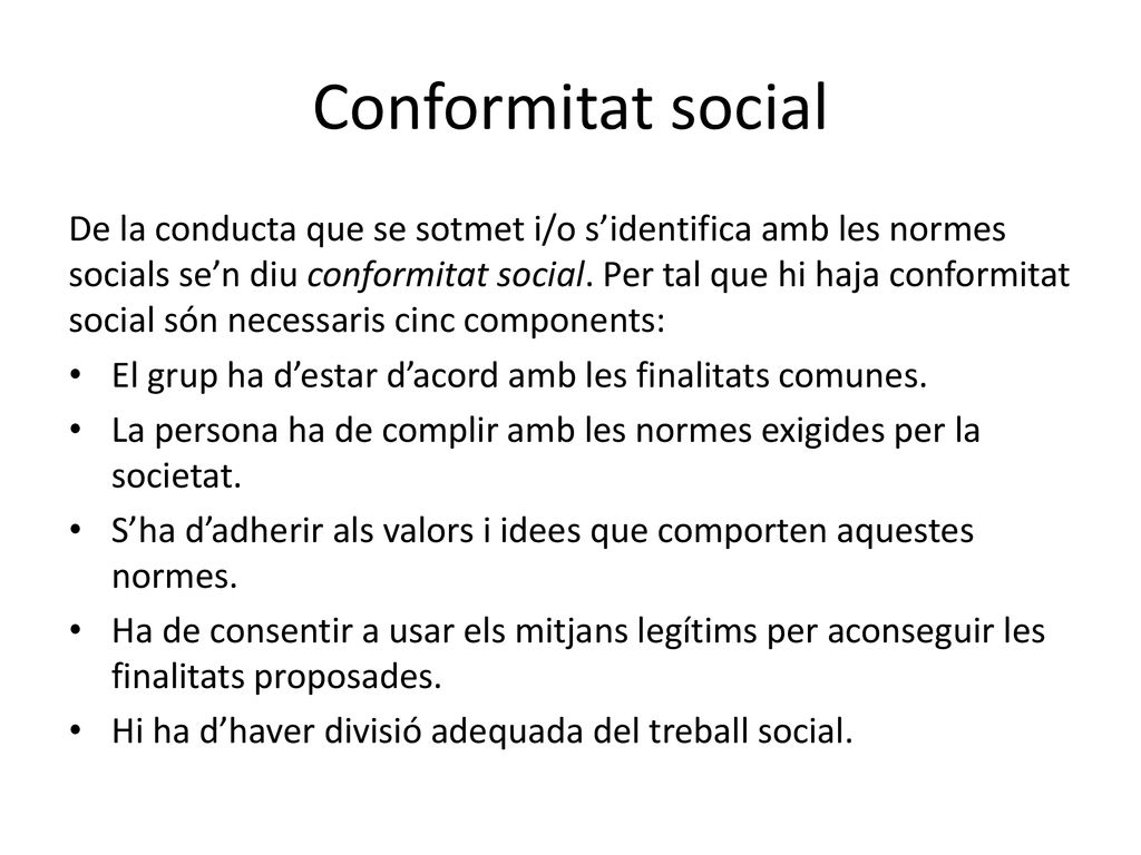 Conformitat social