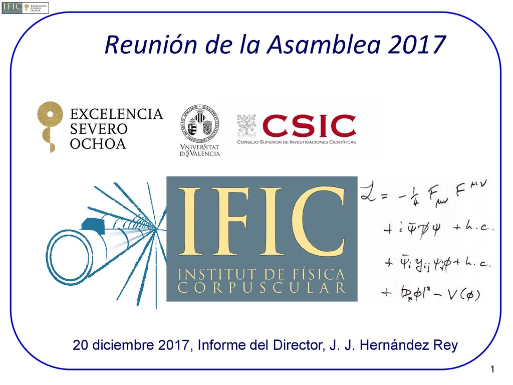 20 diciembre 2017, Informe del Director, J. J. Hernández Rey
