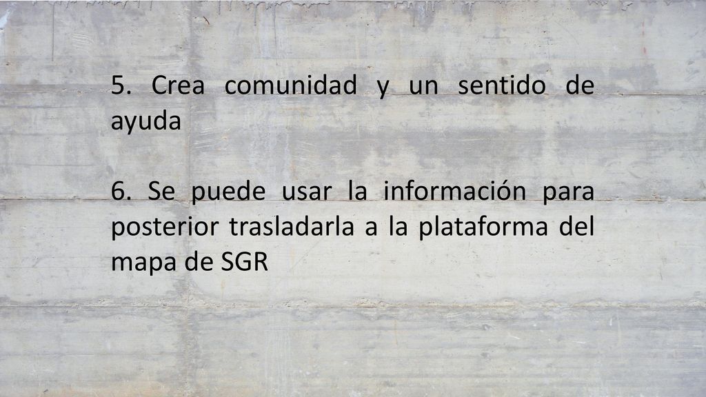 ¿QUÉ IDENTIFICAMOS 5. Crea comunidad y un sentido de ayuda