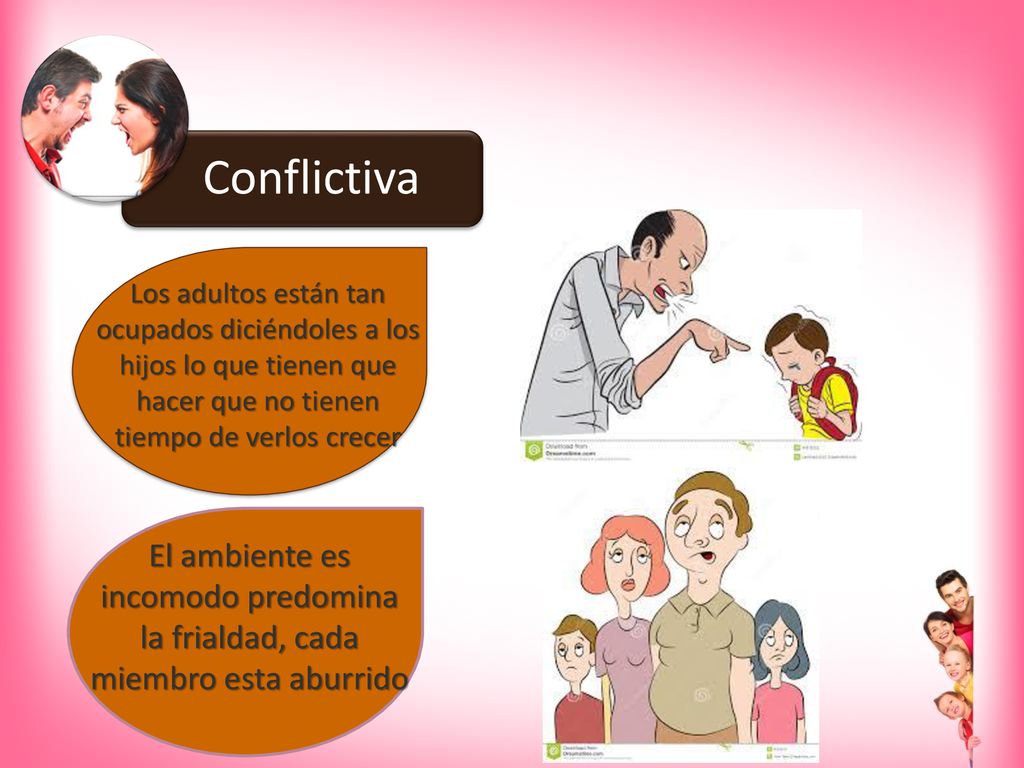 Conflictiva Los adultos están tan ocupados diciéndoles a los hijos lo que tienen que hacer que no tienen tiempo de verlos crecer.