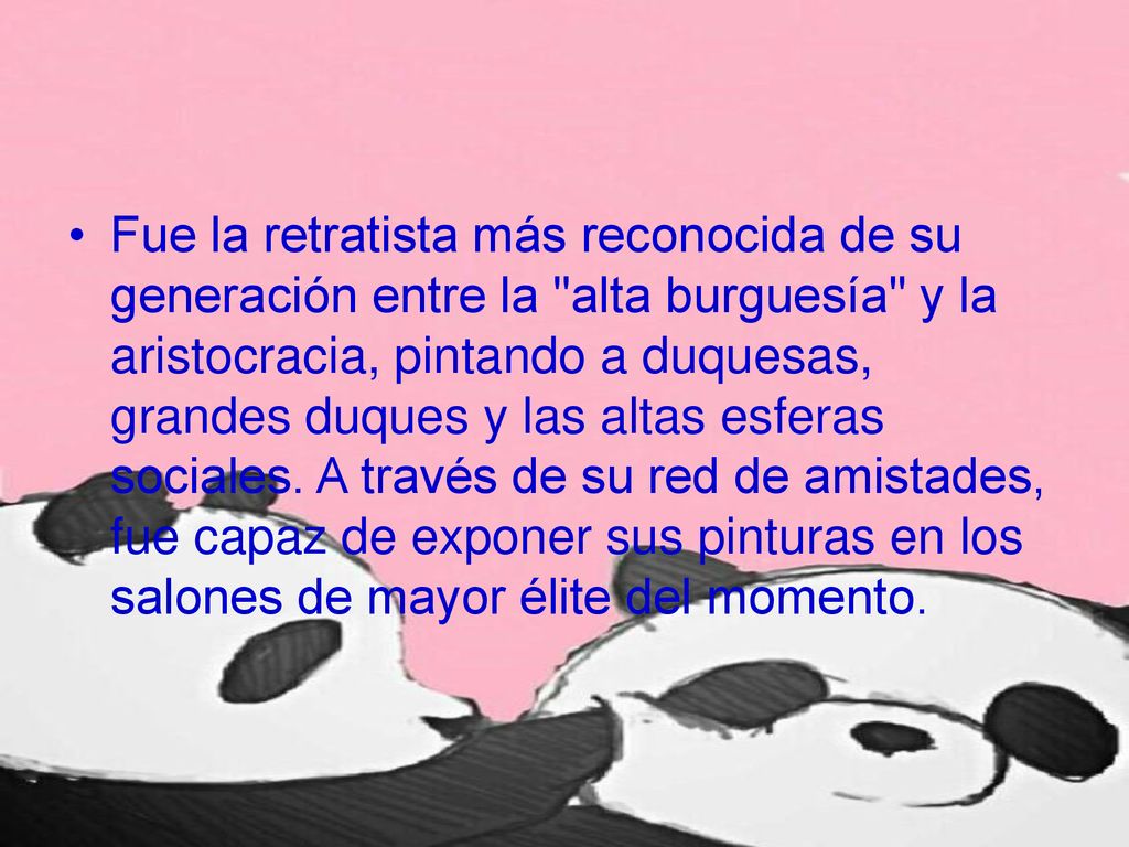 Fue la retratista más reconocida de su generación entre la alta burguesía y la aristocracia, pintando a duquesas, grandes duques y las altas esferas sociales.